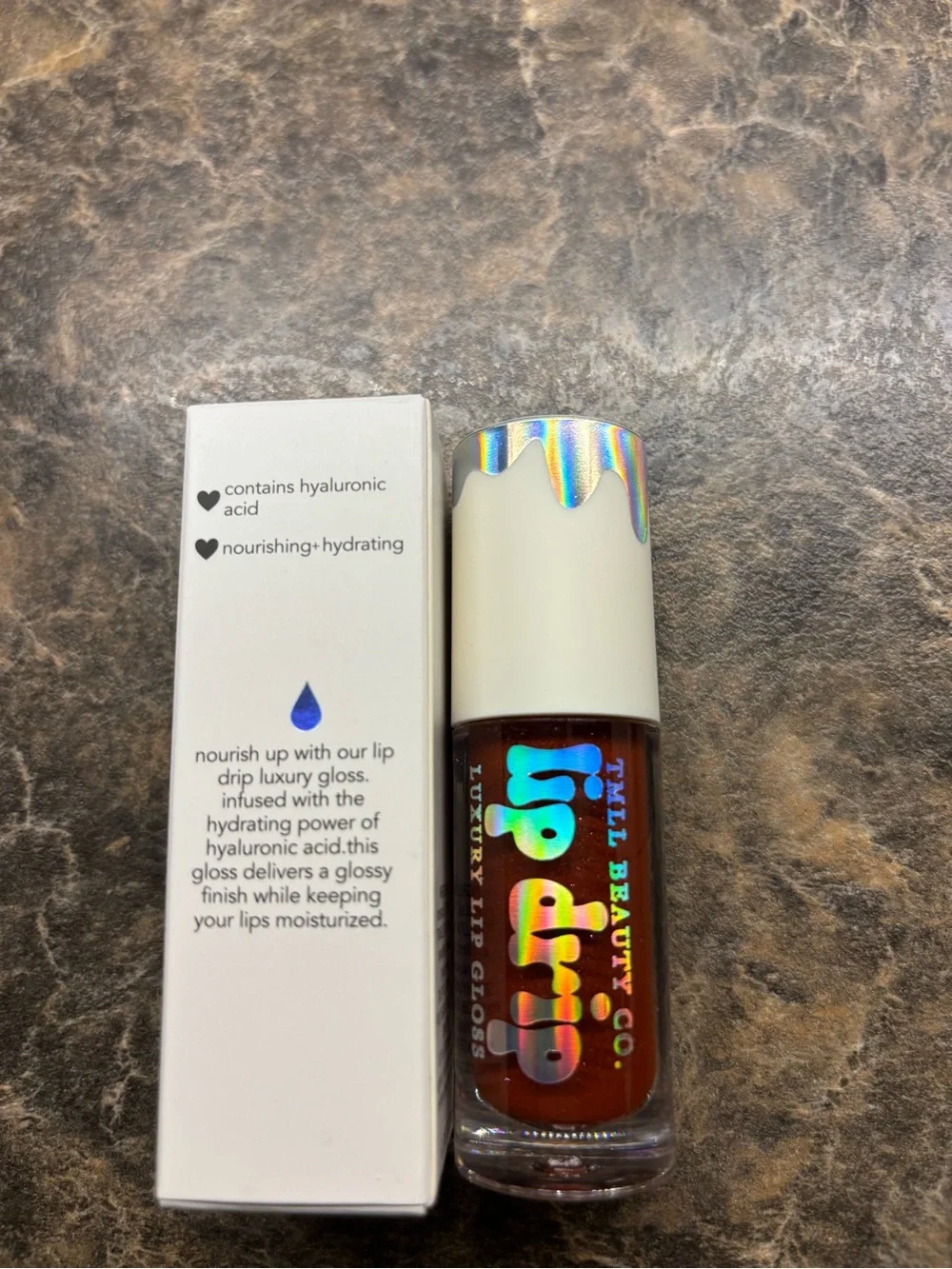 TMLL Lip Drip Liquid Lip Gloss — Frosted Cherry.